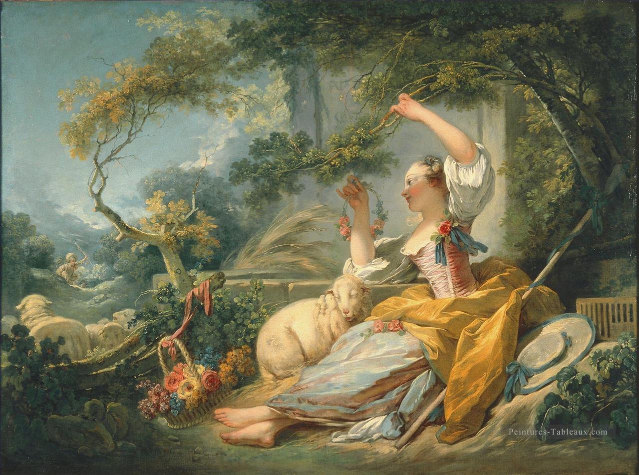 bergère 1752 hédonisme Jean Honoré Fragonard Peintures à l'huile